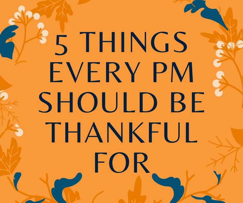 Five things to be thankful for